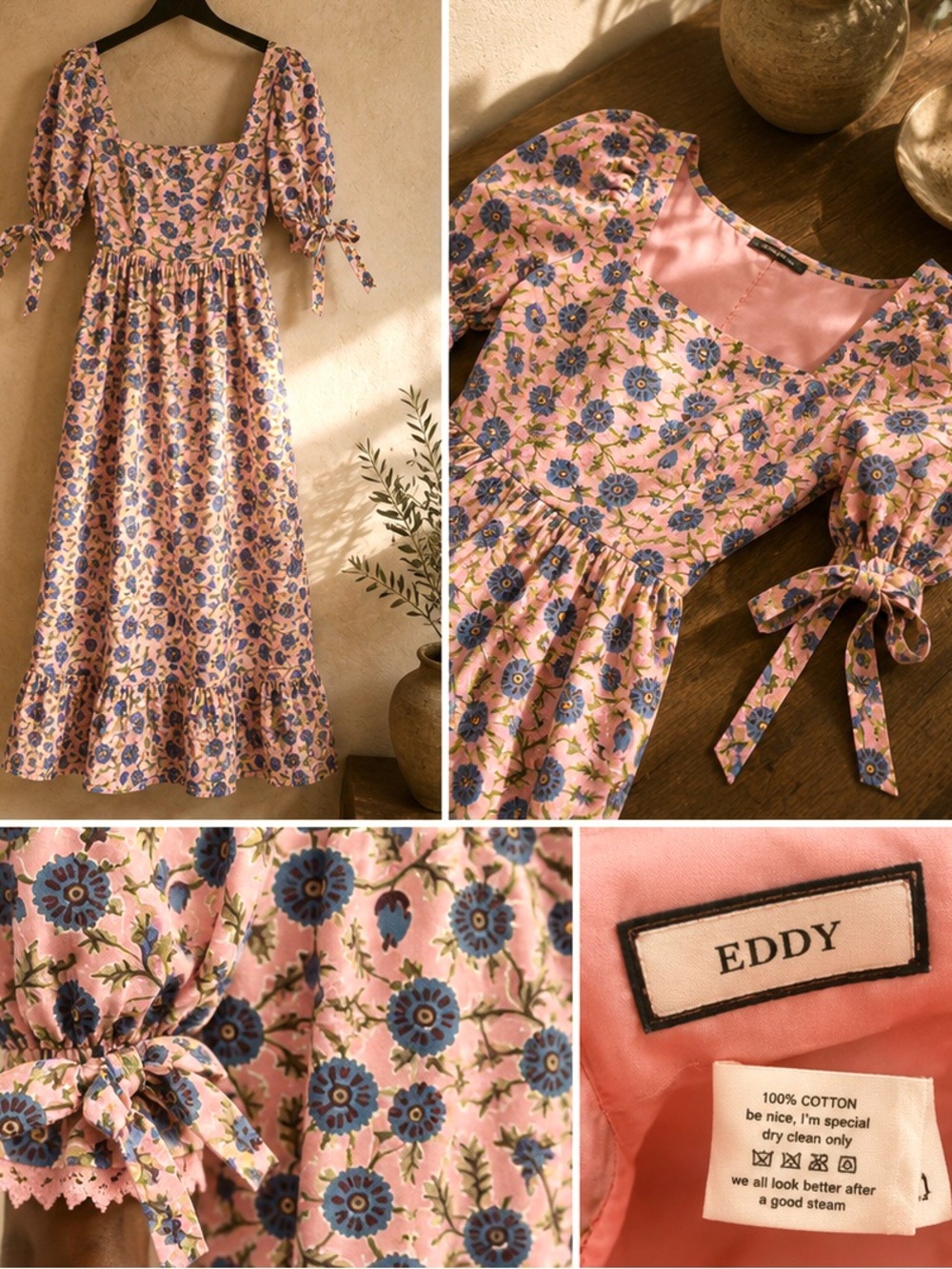 Eddy Squareneck Midi Dress - Picture 2 of 14